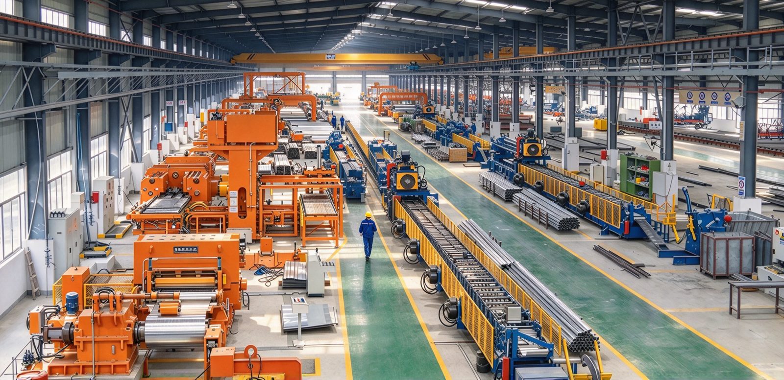 YuSheng container house production line inside the factory